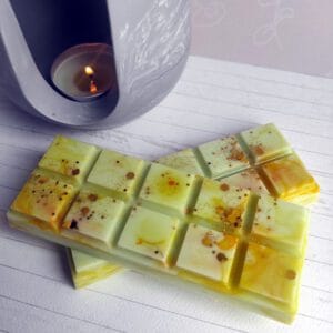 mini tableta de cera aromática limón