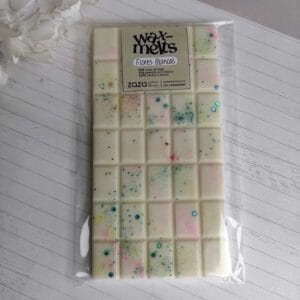tableta de cera aromática flores blancas