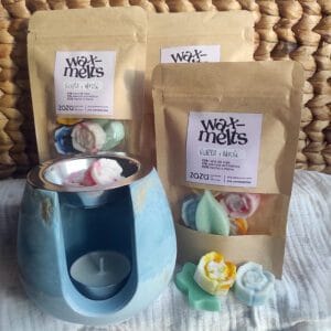 sobre wax melts violeta y nerolí