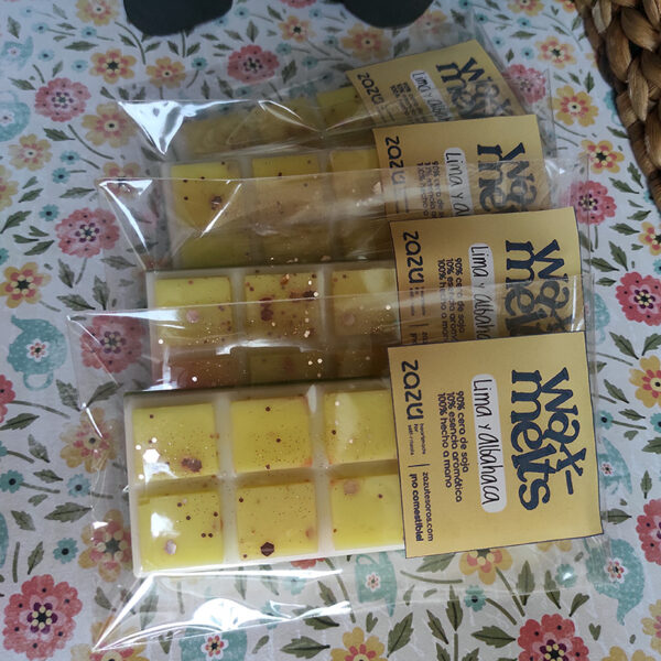 Mini Tableta wax melts Lima y Albahaca - Imagen 3