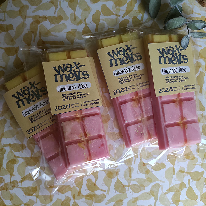 Minitableta wax melts Limonada Rosa
