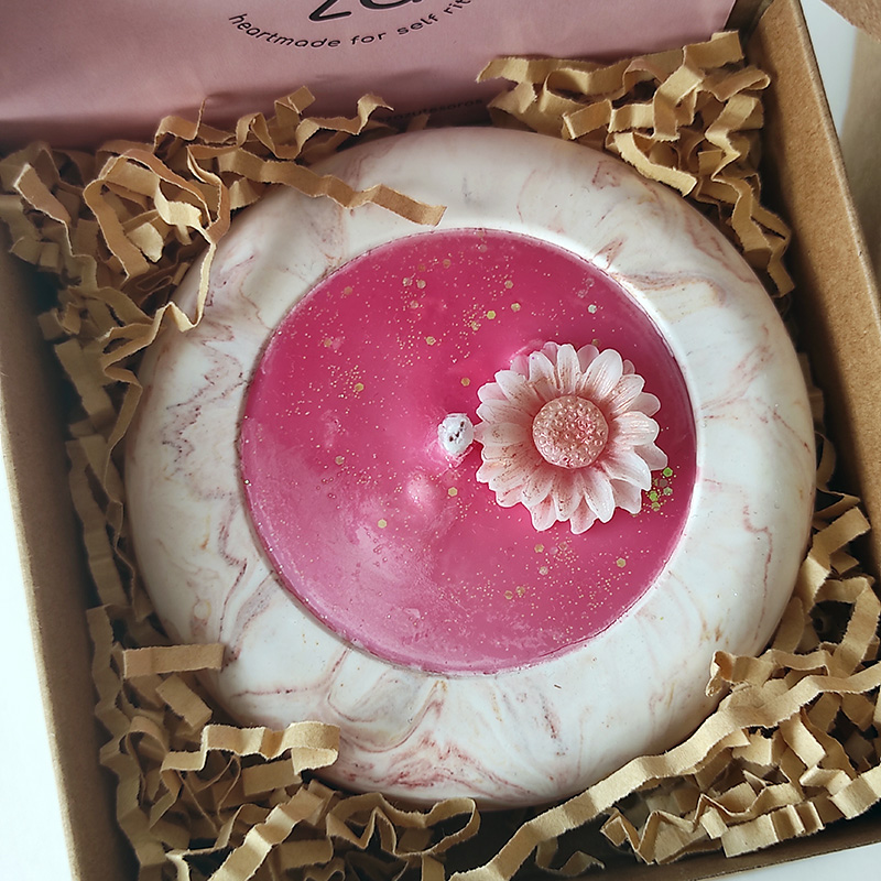 Vela artesanal aromática pequeña