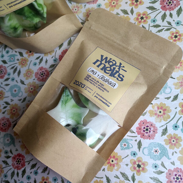 Sobre wax melts Lima y Albahaca - Imagen 2
