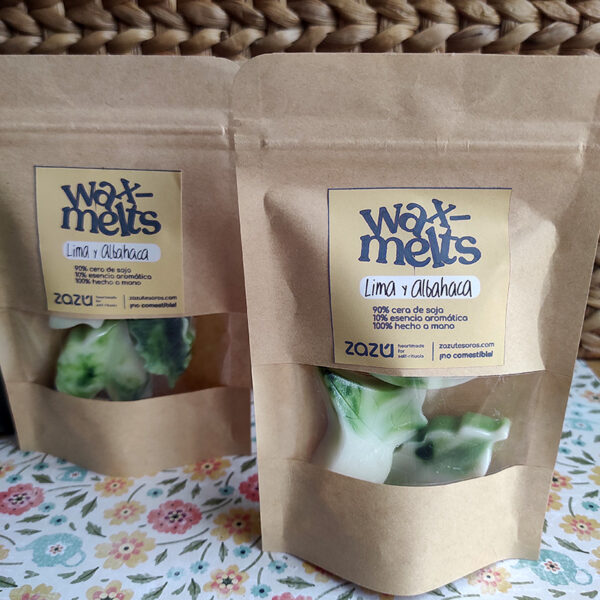 Sobre wax melts Lima y Albahaca - Imagen 3