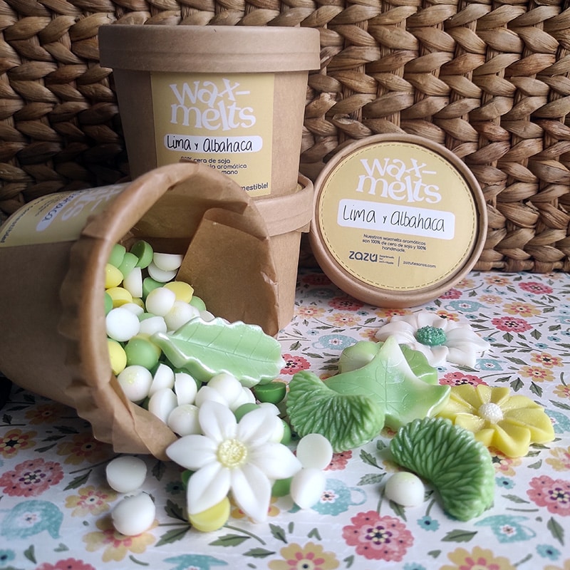 Tarrina Wax Melts Lima y Albahaca