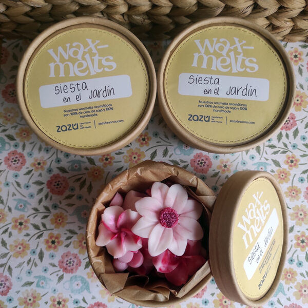 tarrina wax melts jazmín y sándalo