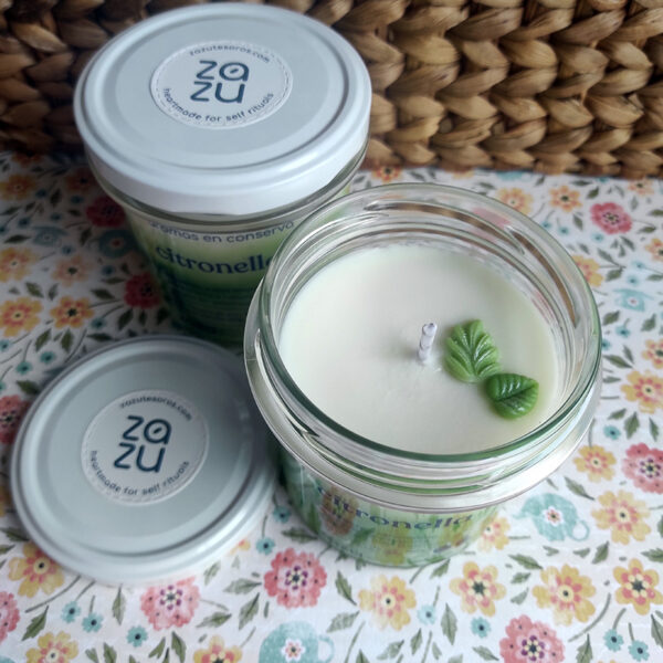 vela aromática citronela