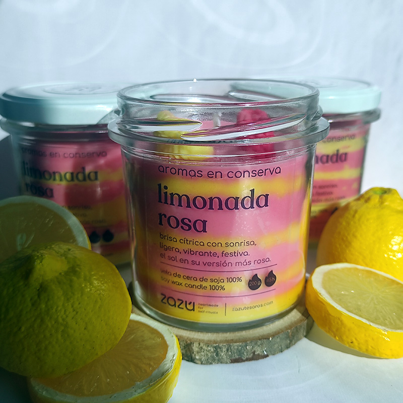 Vela Limonada Rosa