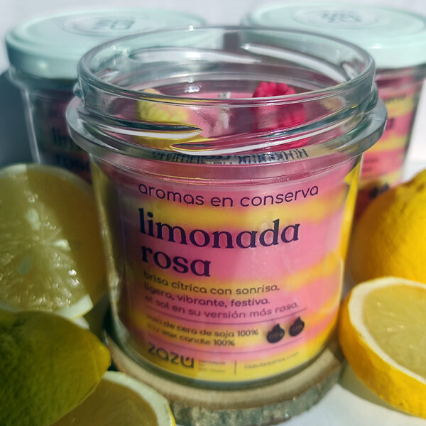 Vela Limonada Rosa - Imagen 2