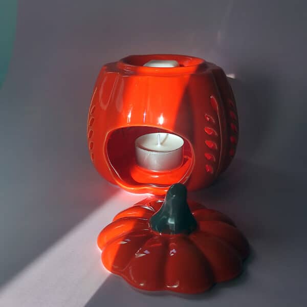 quemador calabaza naranja troquelada