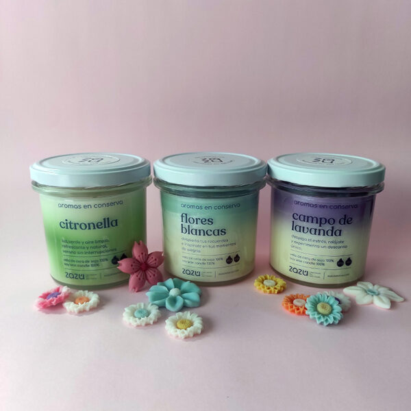 Pack Velas Aromáticas "Frescura Silvestre" - Imagen 2