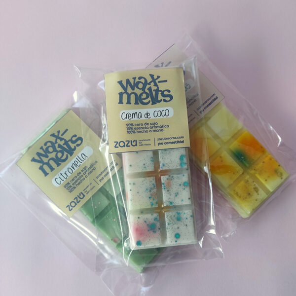 Pack Mini Tabletas wax melts "Frescura Tropical" - Imagen 2