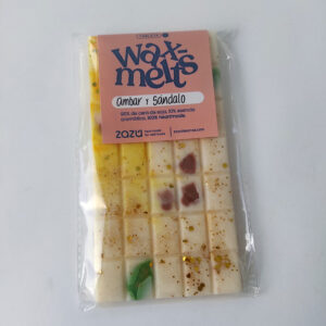 wax melts tableta ambar y sandalo