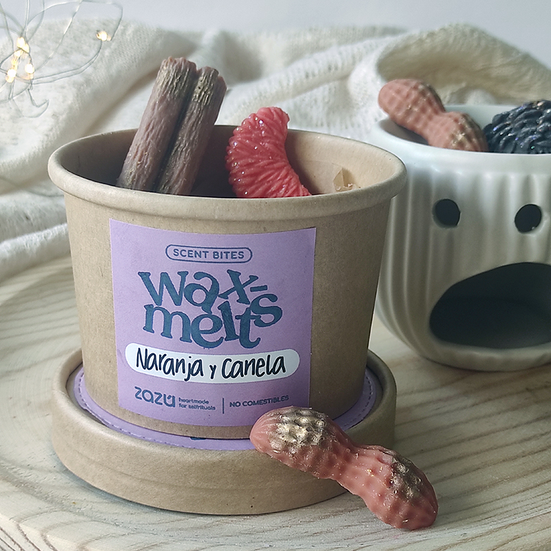 Tarrina wax melts Naranja y Canela