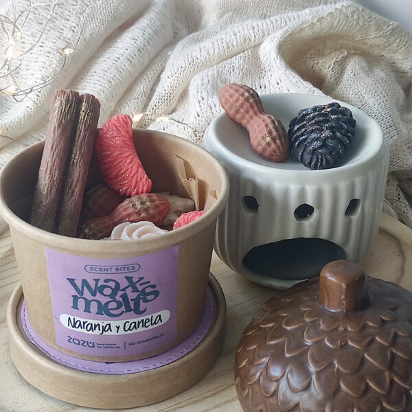 Tarrina wax melts Naranja y Canela - Imagen 2