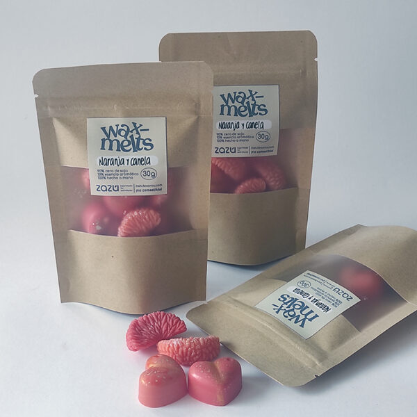 Sobre wax melts Naranja y Canela - Imagen 4