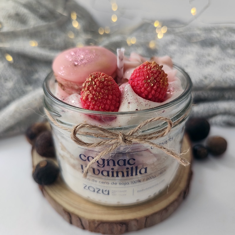 Vela postre Cognac y Vainilla