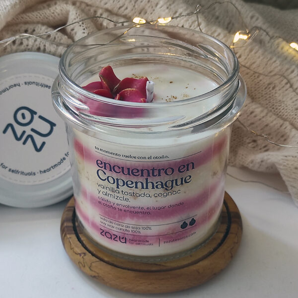 Vela aromática Congac y Vainilla "Encuentro en Copenhague" - Imagen 3