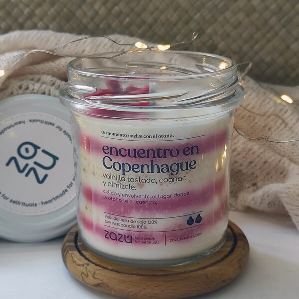 Vela aromática Congac y Vainilla "Encuentro en Copenhague" - Imagen 2