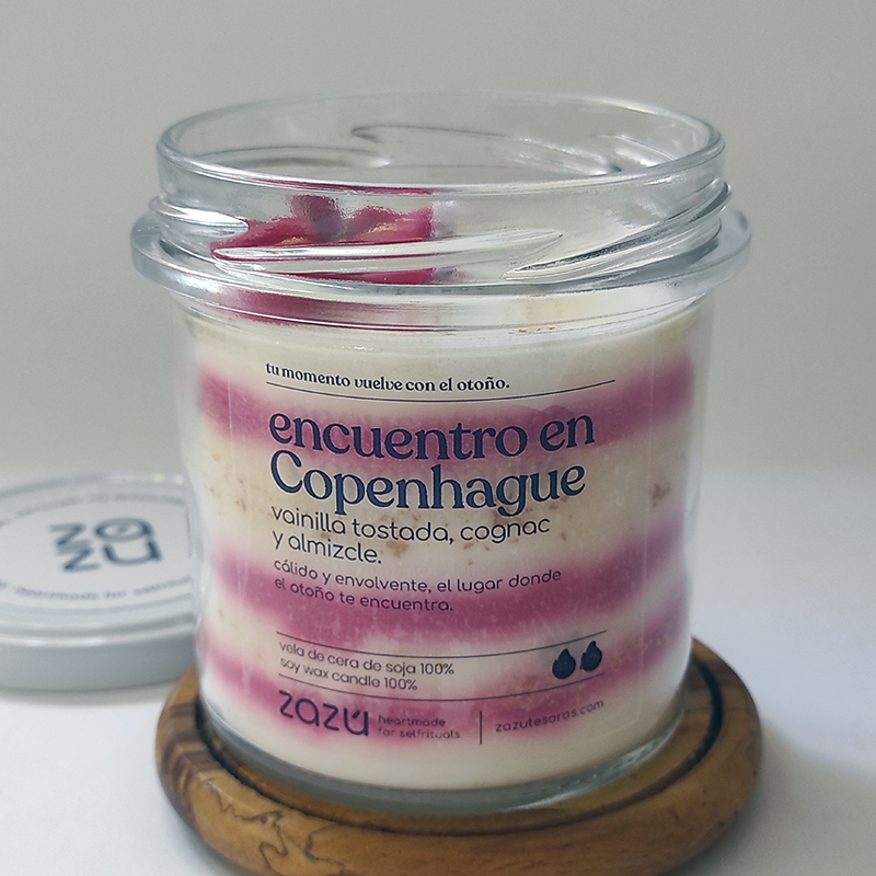 Vela aromática Congac y Vainilla "Encuentro en Copenhague"