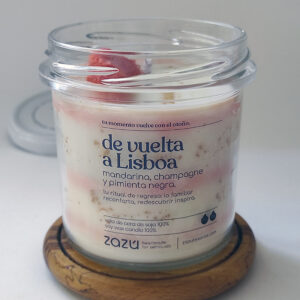 vela aromatica mandarina y champagne