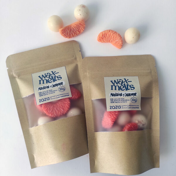 Sobre wax melts Mandarina y Champagne - Imagen 3