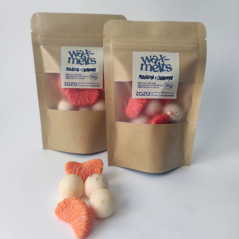 Sobre wax melts Mandarina y Champagne