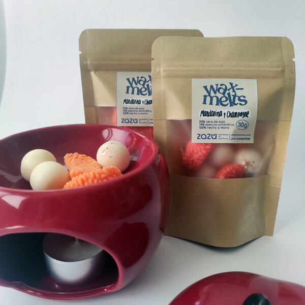 Sobre wax melts Mandarina y Champagne - Imagen 4