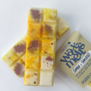 tableta wax melts ambar y sandalo