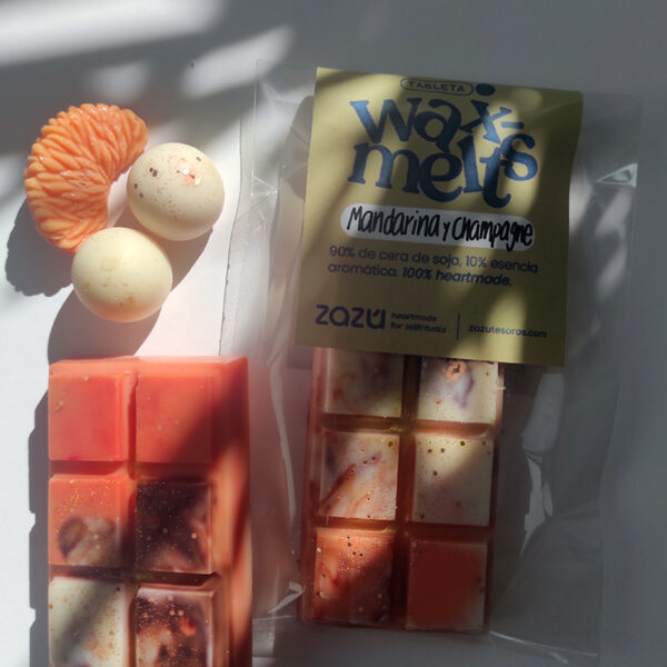 Tableta S wax melts Mandarina y Champagne - Imagen 3