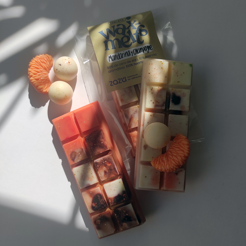 Tableta S wax melts Mandarina y Champagne