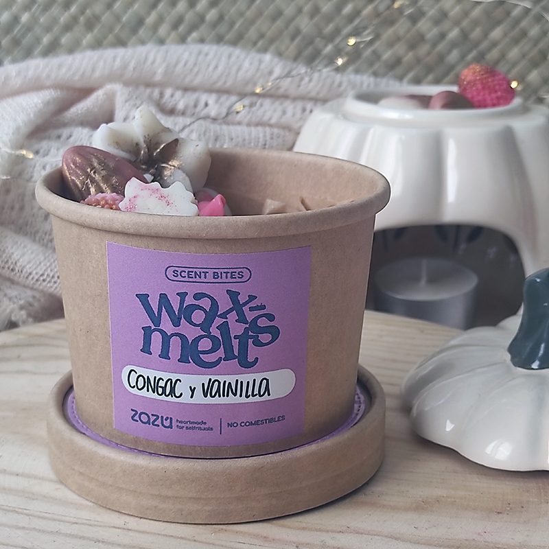 Tarrina wax melts Cognac y Vainilla