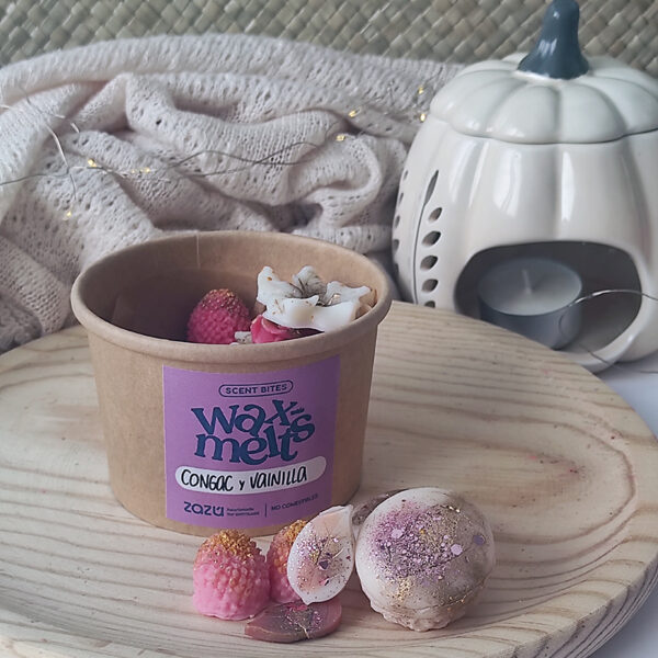 Tarrina wax melts Cognac y Vainilla - Imagen 2