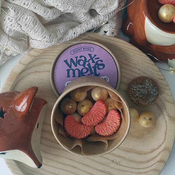 Tarrina wax melts Mandarina y Champagne - Imagen 2