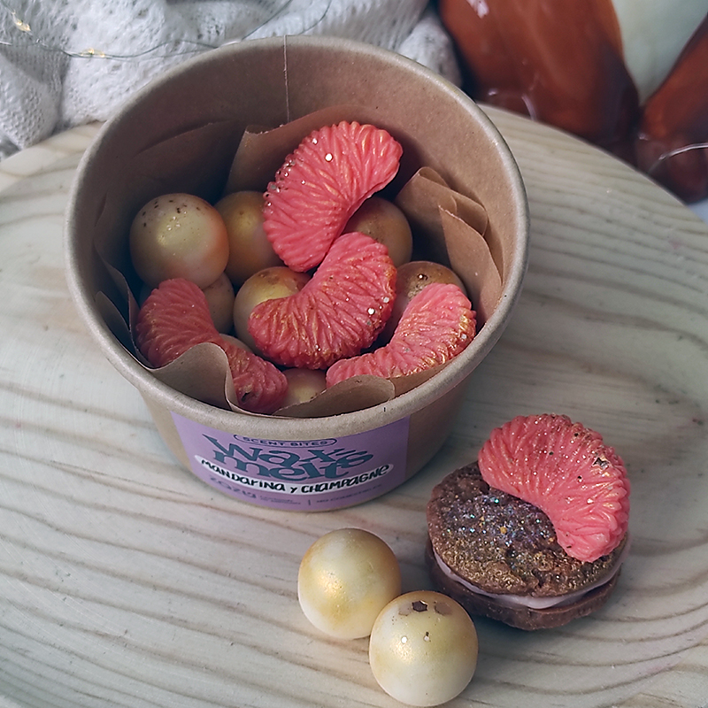 Tarrina wax melts Mandarina y Champagne