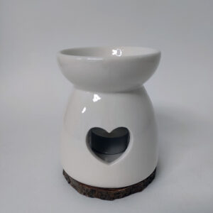 qie,ador de cera aromática corazón blanco