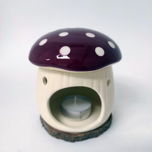 quemador cera aromática seta roja