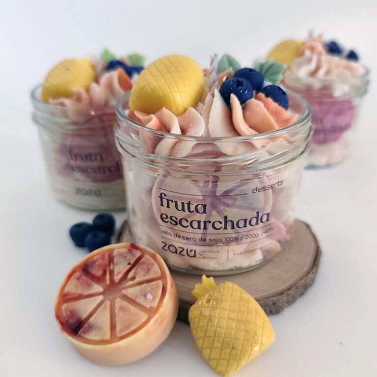 Vela de postre Fruta Escarchada