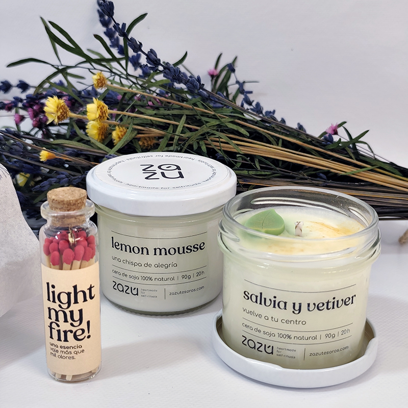 Pack de Regalo Primavera - set 2 velas - Imagen 2