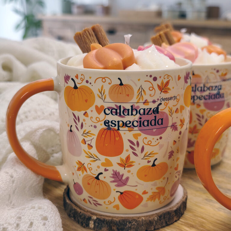 Calabaza Especiada - Vela aromática en taza